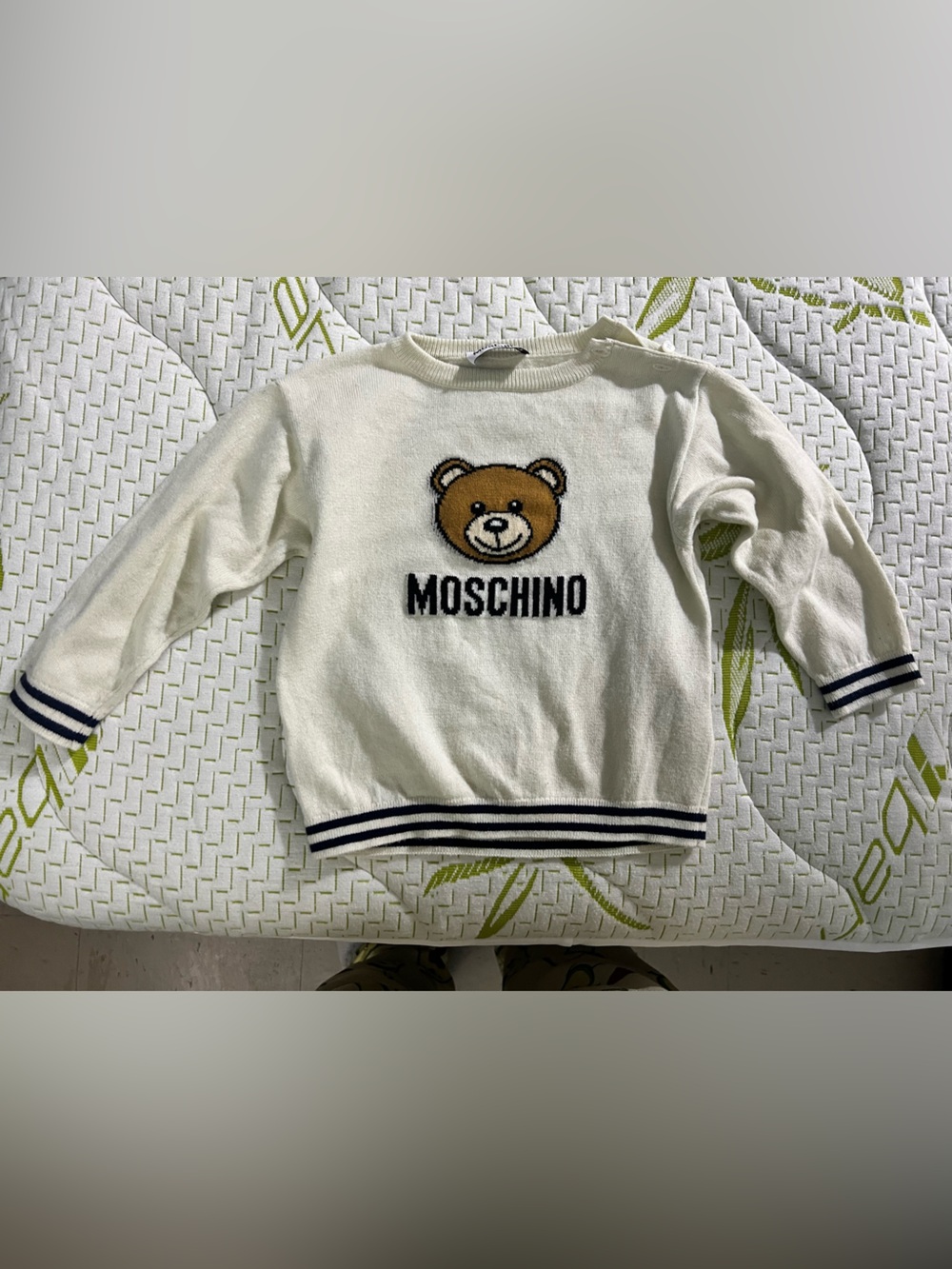 Moschino Kids Teddy Bear Crewneck Sweater - 12-18months